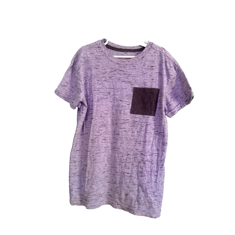 Purple T-Shirt Pocket Tee Short Sleeve Medium 8-10 Boys Cat & Jack By Target